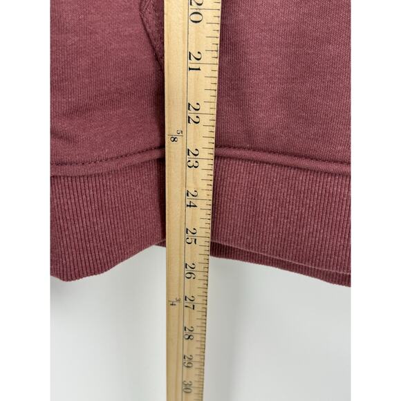 Carhartt Rain Defender Hoodie Women’s M Burgundy Relaxed Fit Pullover Logo - Picture 7 of 8